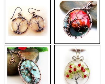 Tree of Life Lovers Wire Wrap Jewelry Lessons 4 TUTORIAL PACKAGE PDF