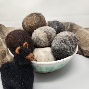 Set of 100 - 100% Alpaca Fiber Dryer Balls for Laundry - Natural Fabric Softener, Eco Friendly, & Handmade - Bulk Wholesale