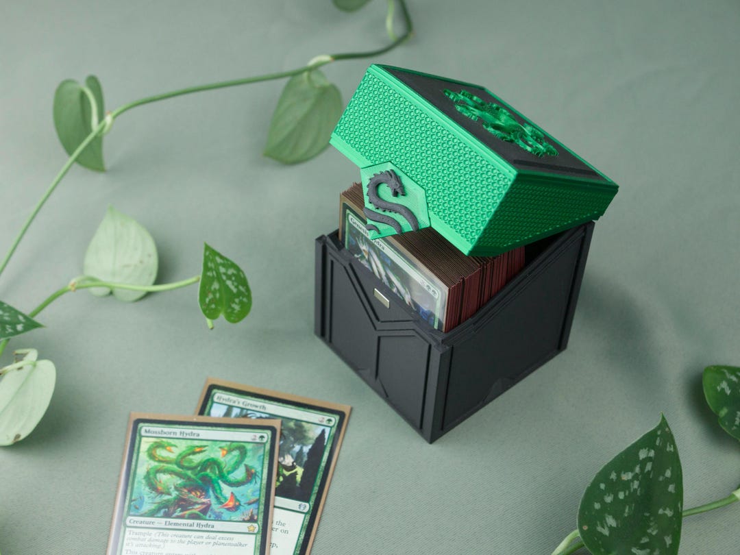 Hydra Themed Deck Box, Holds 100+ Double Sleeved Cards - Etsy