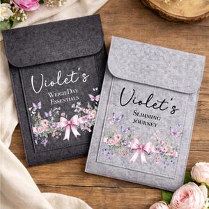 Carpeta de pesaje, bolsa personalizada para adelgazar, propósito de Año Nuevo, Weight Watchers imagen 5