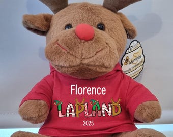 Personalised Lapland Reindeer Teddy: Keepsake Gift Lapland 2026