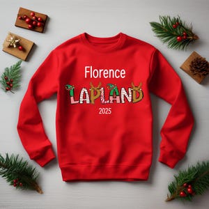 Personalised Lapland Family Jumper: Matching Holiday Sweater