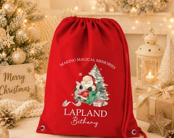 Bolsa con cordón personalizada de Laponia / Revelación de Laponia / Bolsa de Laponia