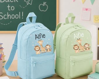 Mini mochila personalizada para niños pequeños / Mochila escolar con nombre personalizado / Regalo de regreso a clases / Mochila para niños pequeños y preescolares