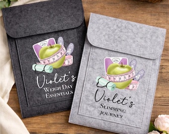 Carpeta de pesaje, bolsa personalizada para adelgazar, propósito de Año Nuevo, Weight Watchers