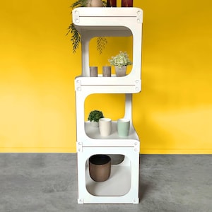 Product display, Beurs display, Planken, Display rek, Product display, Vitrine, Draagbaar, Wit, Kleur