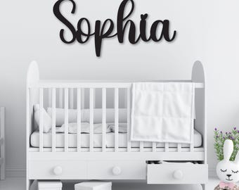 Baby Name Metal Sign Personalized Name Sign for Nursery Wall Decor Metal Letters Baby Nursery Name Sign Steal Sign Baby Name Sign Baby Gift