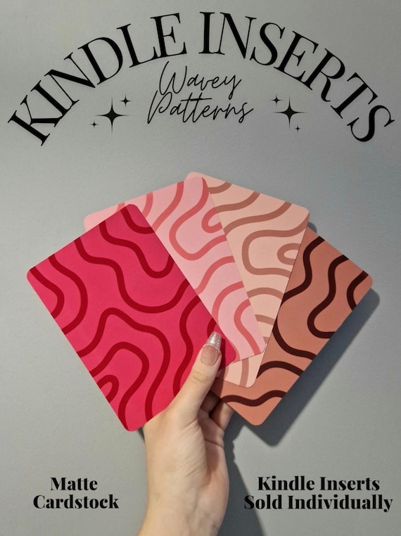 Kindle Inserts | Wavey Patterns | Kindle Case Accessories