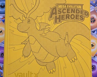 Ascended Heroes Engraved Binder – Yellow/Teal VaultX ExoTec