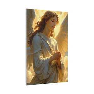 Angel Wings Canvas Wall Art: Spiritual Home Decor
