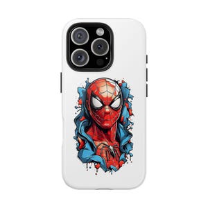 Spiderman Tough Phone Case: Superhero Comic Art, Durable Protection