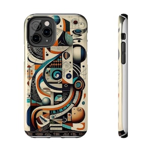 Abstract Art Phone Case: Lexan Plastic, Shock Absorbent Rubber Liner