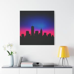 Cityscape Canvas Print: Modern Urban Skyline Wall Art