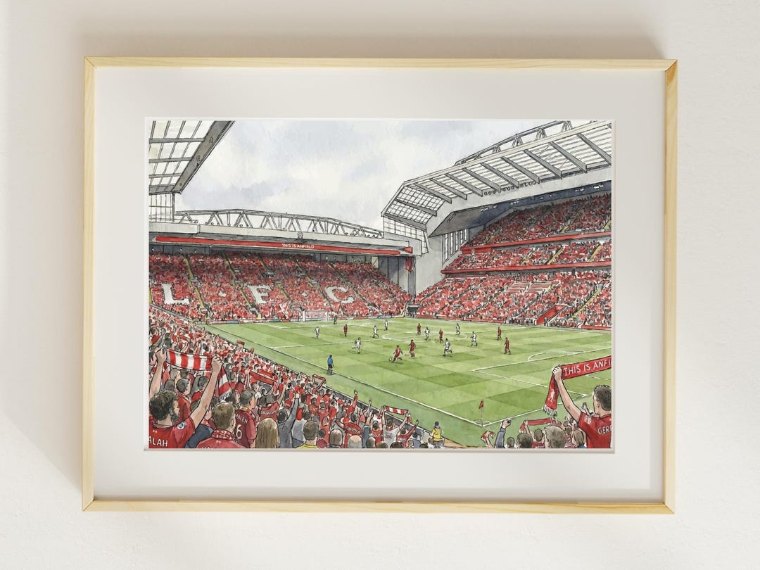 Anfield Stadium Liverpool FC Print | Soccer Wall Art Digital Download ...