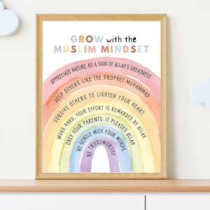 Muslim Kids Affirmations Art: Islamic Home Decor (Digital Download)