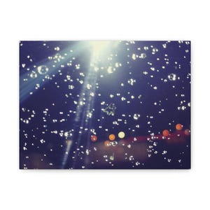 Canvas Print, Snowflakes on Glass, Wall Art Decor, Winter Home Decor, Holiday Wall Hanging, Christmas Decor, Seasonal Art Print