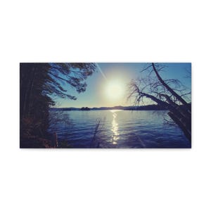 Beautiful Sunset Over Lake George NY, Canvas Wall Art, Home Decor, Wall Decor, Matte Canvas Print, Stretched Canvas, Nature Photography