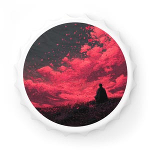 Red Sky Sunset Bottle Opener, Unique Drinkware Gift, Home Bar Accessories Decor, Summer Vibes, Coastal Living, Melancholy, For Him or Her