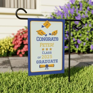 Custom College Graduation Garden Flag: Class of 2025