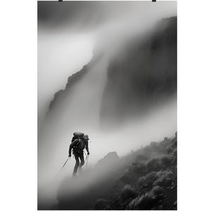 Berg Wand Kunst Poster Raum Dekor Druck, Wand Kunst Geschenk für Kletterer und Wanderer, Bergsteigen Wand Kunst Geschenk Bergsteiger Wand Dekoration