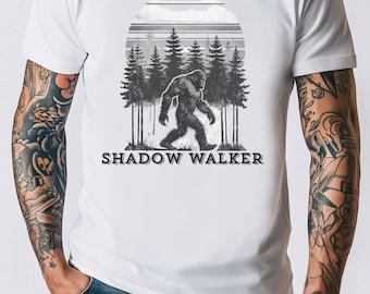 Bigfoot T-Shirt, Sasquatch Shirt, Cryptid Tee, Woodland Creature Top, Mythical Beast Clothing