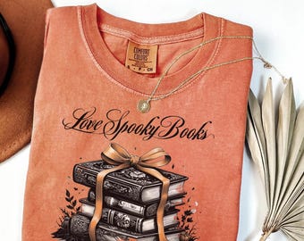 不気味な読書好きTシャツ - ハロウィン、居心地の良い読書、本好きへのギフト、秋のファッション、ユニセックスカジュアルウェア、読書好きへのギフトに最適