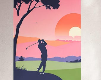 Vintage Golf Poster: Fairway Wall Art Print