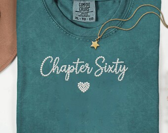 T-shirt 60e verjaardag | 60e verjaardag shirt Cadeau voor haar I Pearl Letter Design