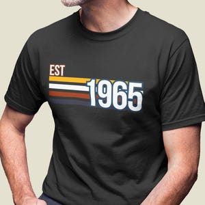 Vintage 1965 T-Shirt 60th Birthday Gift for Men, 60th Birthday tShirts, Custom 1965 Tee ,60th Birthday Gifts Ideas Man,60 Birthday Shirt