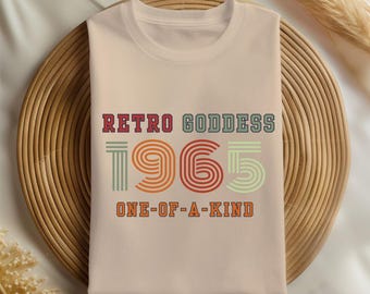 Ladies 60th Birthday T Shirt 1965, 60th Birthday Gifts for Women, Vintage Birthday Shirt, 60th Birthday Gift Tee, Mum Birthday Gift