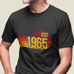 Vintage 1965 T-Shirt 60th Birthday Gift for Men, 60th Birthday tShirts, Custom 1965 Tee ,Personalized 60th Gifts Ideas Man,60 Birthday Shirt