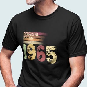 Vintage 1965 T-Shirt 60th Birthday Gift for Men, 60th Birthday tShirts, Custom 1965 Tee ,Personalized 60th Gifts Ideas Man,60 Birthday Shirt