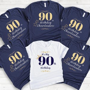 90th Birthday T-Shirt 90th Birthday Gift, Group Shirts 90 Birthday Tee Gift for Milestone Celebrations Family Reunion, Milestone Birthday