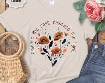 Psychische Gesundheit Blumen T-Shirt, Selbstliebe Bekleidung