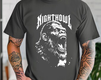 Koszulka z Bigfootem, koszulka z Sasquatchem, koszulka z Yeti, odzież outdoorowa, odzież Cryptid Apparel, prezent dla niego, koszulka z potworem