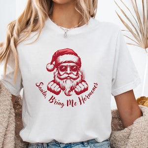 Christmas Menopausal Shirt Gifts For Women, Menopause Tee Shirt Gift for Her, Menopausal Gifts Funny T- shirts for Women, Menopause tshirt