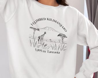 I Climbed Kilimanjaro-sweater, wandelcadeau, souvenir Tanzania