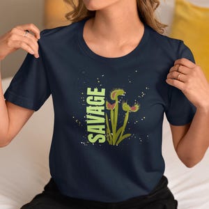 Carnivore Plant T-Shirt Carnivorous Plant Flytrap Graphic Tee, Botanical Nature Shirt, Gardening Gift, Plant Lover t Shirt