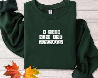 更年期スウェットシャツ、更年期ギフトアイデアクルーネックジャンパー、友人への更年期ユーモアトップス、姉妹への更年期啓発アパレルギフト