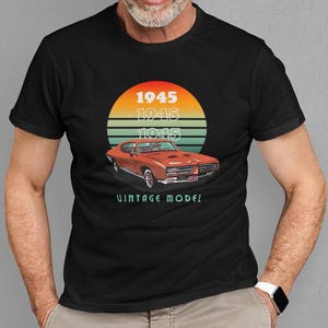 80th Birthday T-Shirt Gift for Men ,80th Birthday Gift for Dad, 80th T Shirt, Milestone Birthday Gift, Custom Age Shirt, Vintage 1945 Shirt