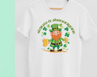 Lucky Shamrock T-Shirt Irish St Patricks Day Shirt Fun St Paddys Sheningans St Pattys Shirt Shamrock Tee, süßes St Pattys Shirt Geschenk für ihn