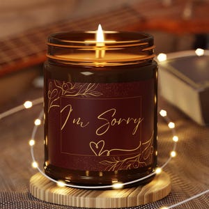 I’m Sorry Gifts for Her for Him, I am Sorry Candle Sympathy Gift, Apologies Gifts 9 oz