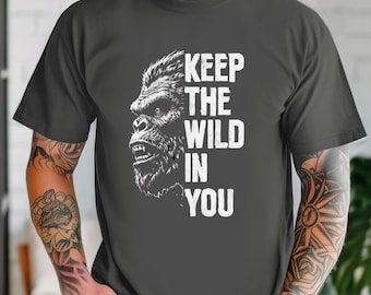 Bigfoot T-Shirt, Sasquatch Tee, Yeti Shirt Outdoor Adventure Clothing, Cryptid Apparel Gift For Her Monster Shirt Gift