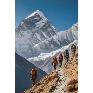 Berg Wand Kunst Poster Raum Dekor Druck, Wand Kunst Geschenk für Kletterer und Wanderer, Bergsteigen Wand Kunst Geschenk Bergsteiger Wand Dekoration