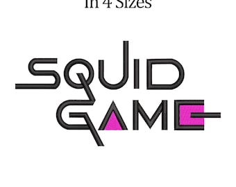 Squid Game Embroidery Design - free Gift SVG, PNG, EPS, File - 4 sizes - instant download