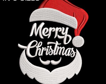 Merry Christmas  Machine Embroidery Design