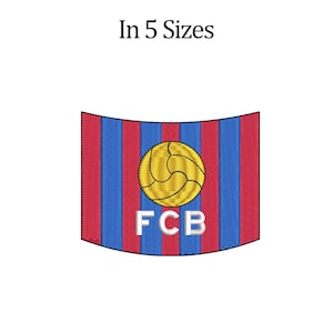 FC Barcelona Embroidery design. Flag Embroidery Design. Football Embroidery design. 5 size. Best price. High quality. Colorful.