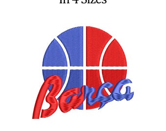 Barca Embroidery design. FC Machine Embroidery Design. Football Embroidery design. 4 size. Best price.