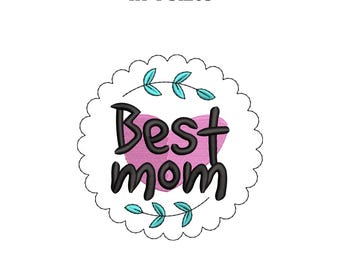 Mom Embroidery Design, Mother's Day Gift (Instant Download)