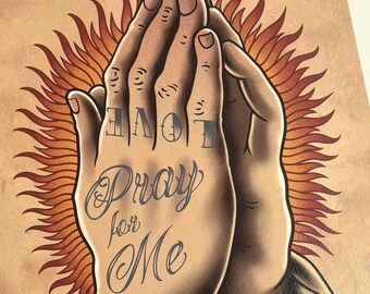 TATTOO FLASH POSTER【 Praying Hands 】 TATTOO FLASH POSTER【 Praying Hands 】 | tattoost